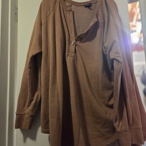Torrid Brown Crew Neck Sweater